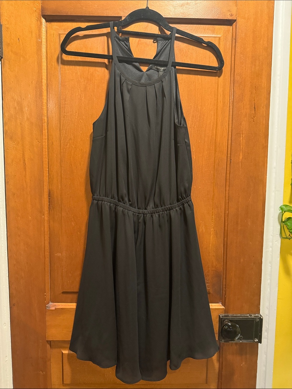 Banana replica NWT—Black Halter Neck Dress—petite small